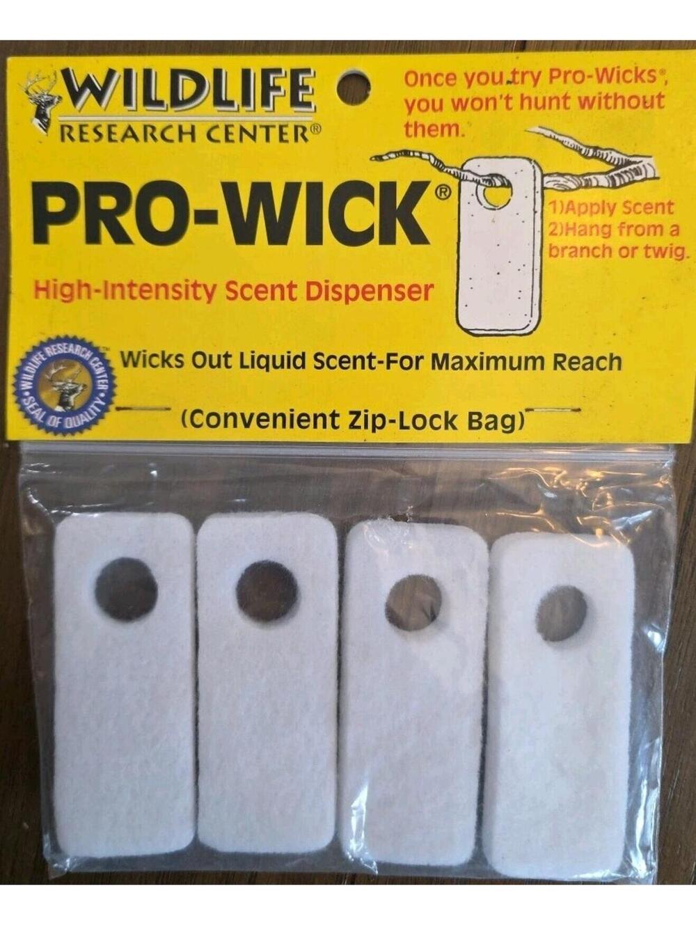 Wildlife Research  Pro Wick 4 pack  Buck wick Scent Dispenser~ FREE Ship